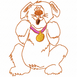 Dogs Embroidery Design 11